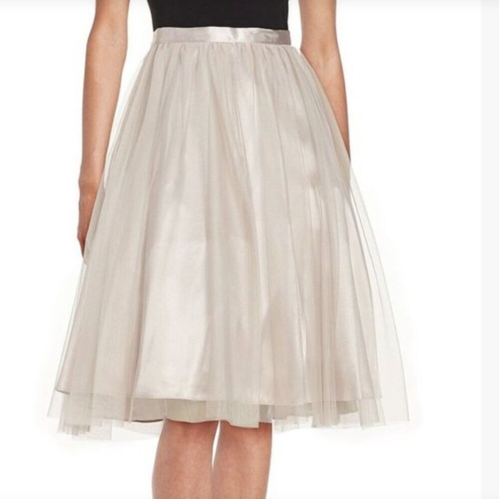Marina Pink Blush A-Line Tulle & Satin Ballerina Skirt - Waist 27"